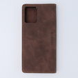 Pouzdro pro Motorola Moto G13/ G23 4G, ERBORD Vintage peněženka s klopou, káva