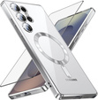 Pouzdro pro Samsung Galaxy S25 Ultra, Electro MagSafe, stříbrné + sklo na displej