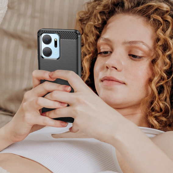 Pouzdro pro Honor X7a 5G, Carbon, černé