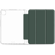 Pouzdro pro iPad Pro 11 2022 / 2021 / 2020, Smartcase Hybrid, se slotem na stylus, tmavě zelené