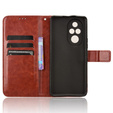 Klopové pouzdro pro Honor 200 Pro 5G, Crazy Horse Wallet, hnědé