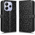 Flipové pouzdro pro Xiaomi Redmi Note 14 4G, Wallet Rhombus, černé