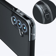 Pouzdro pro Samsung Galaxy A35 5G, Fusion Hybrid, s ochranou fotoaparátu, transparentní / černé