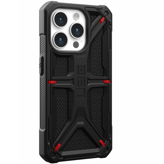 Pouzdro Urban Armor Gear pro iPhone 15 Pro, Monarch, Kevlar černé