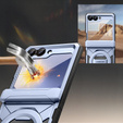 Pouzdro Tongate MECH s MagSafe pro Samsung Galaxy Z Flip7 FE / Z Flip6, modré