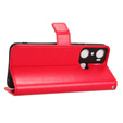 Klopové pouzdro pro Infinix Hot 20i, Crazy Horse Wallet, červené