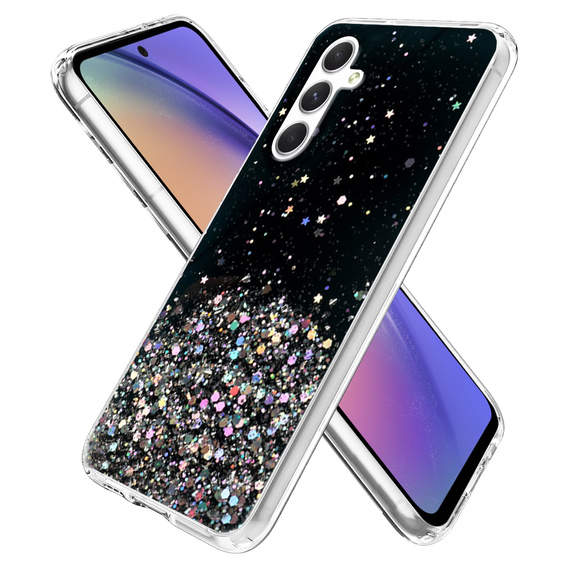 Pouzdro pro Samsung Galaxy A54 5G, Glittery, černé