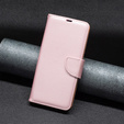 Klopové pouzdro pro Samsung Galaxy A34 5G, Wallet Litchi Magnet, růžové rose gold