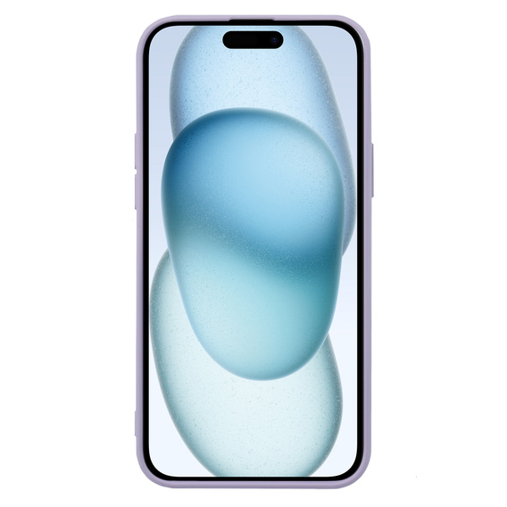 Pouzdro pro iPhone 15 Plus, Silicone Lite, fialové