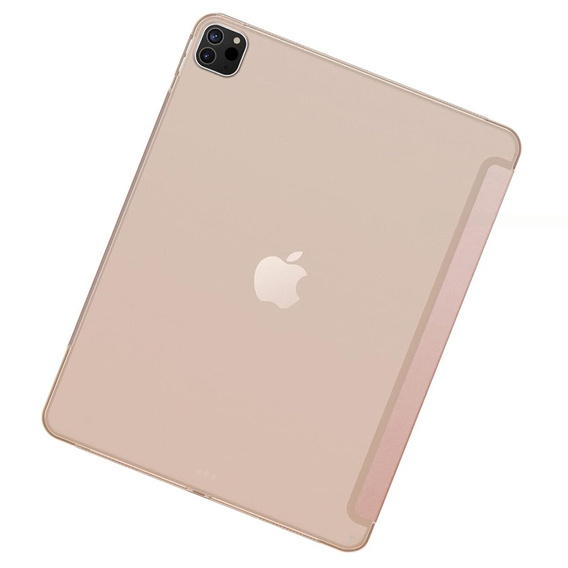 Pouzdro pro iPad Pro 12.9" 2022/2021/2020 (6/5/4 gen.), Smart Pencil, se slotem na stylus, růžové