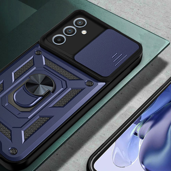 Pouzdro pro Samsung Galaxy A16, CamShield Slide, modré