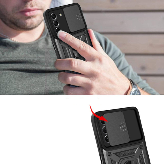 Pouzdro pro Samsung Galaxy S22 Plus, CamShield Slide, černé