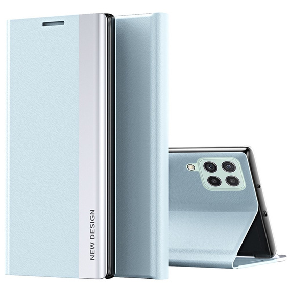 Klopové pouzdro pro Samsung Galaxy M33 5G, Side Magnetic, světle modré