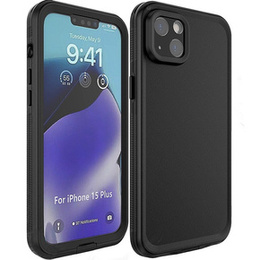 Vodotěsné pouzdro IP68 pro iPhone 15 Plus, černé