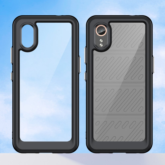Pouzdro pro Samsung Galaxy Xcover 7, Fusion Hybrid, transparentní / černé