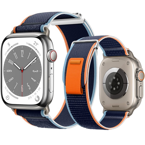 Nylonový řemínek pro Apple Watch 1/2/3/4/5/6/7/8/9/10/SE/Ultra/Ultra 2 42/44/45/49MM