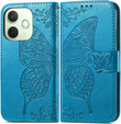 Klopové pouzdro pro Oppo A5 Pro 5G, Butterfly, modré