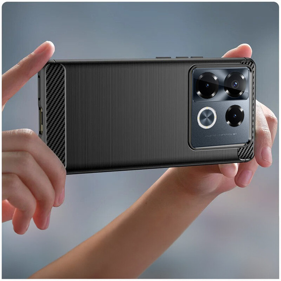 Pouzdro pro Infinix Note 40 Pro Plus, Carbon, černé
