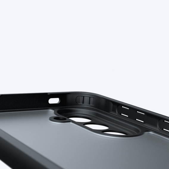 Fusion Hybrid pouzdro pro Samsung Galaxy A57 5G, průhledné / černé