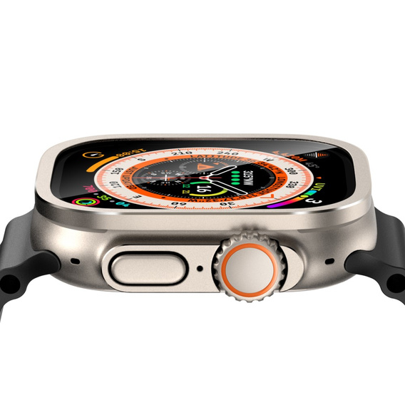 Szkło z ramką do Apple Watch Ultra 49mm, Złote