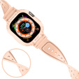 Pasek Silikonowy z Etui do Apple Watch Ultra 49mm, Różowy