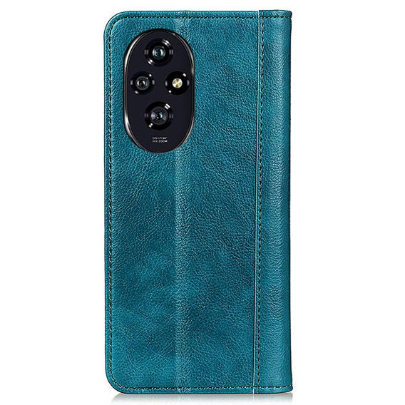 Flipové pouzdro pro Honor 200 Pro 5G, Split Leather, zelené