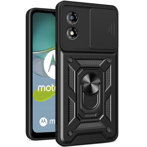 Pouzdro pro Motorola Moto E13, CamShield Slide, černé