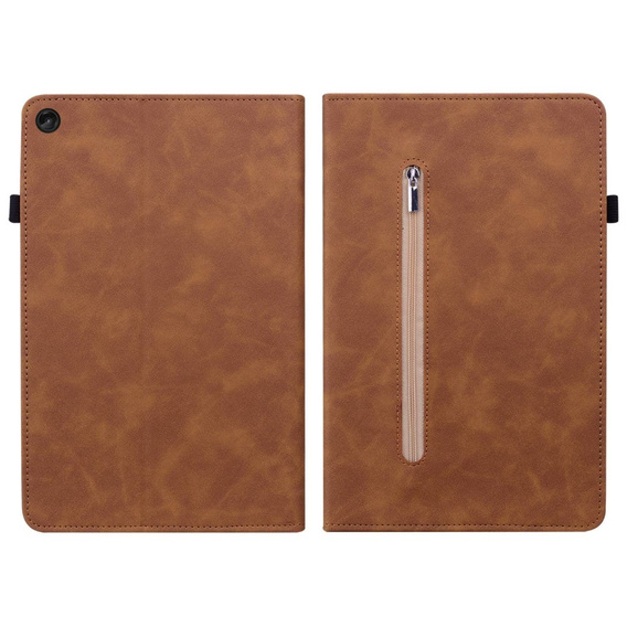 Pouzdro pro Lenovo Tab M10 10.1 Gen 3, Wallet Pen Slot, hnědé