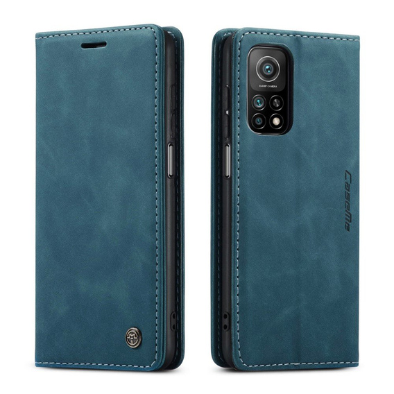 Pouzdro CASEME pro Xiaomi Mi 10T 5G / Mi 10T Pro 5G, Leather Wallet Case, zelené