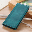 Pouzdro pro Xiaomi Redmi Note 12S, Wallet Litchi Leather, zelené