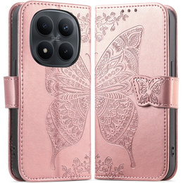 Pouzdro s klopou Butterfly pro Xiaomi Redmi Note 15 Pro 4G