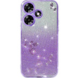 Pouzdro pro Infinix Hot 30, Glitter Flower, fialové