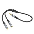 Hoco UPA21 Audio kabel AUX 2v1 – rozbočovač Jack 3,5 mm