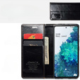 CASEME flipové pouzdro pro Samsung Galaxy S20 FE / 5G, Waxy Textured, černé