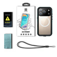 Pouzdro pro iPhone 17 Pro, vodotěsné IP68, SHELLBOX MagSafe, modré