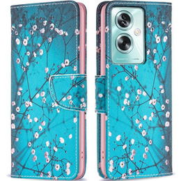 Klopové pouzdro pro Oppo A79 5G, Wallet, Sakura, modré