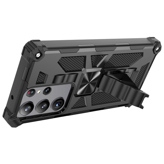 Pouzdro pro Samsung Galaxy S23 Ultra, Armor Kickstand, černé