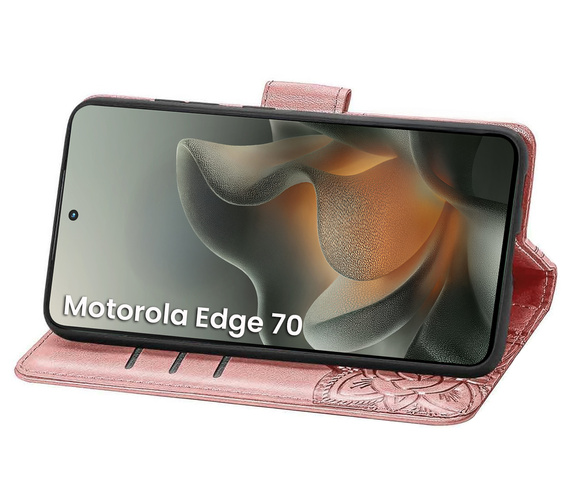Pouzdro s klopou Butterfly pro Motorola Edge 70