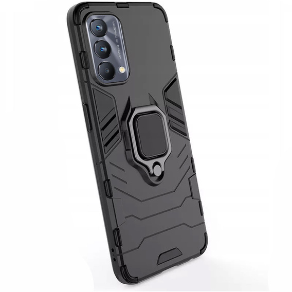 Pouzdro pro Realme GT Master Edition, Kickstand Ring, černé