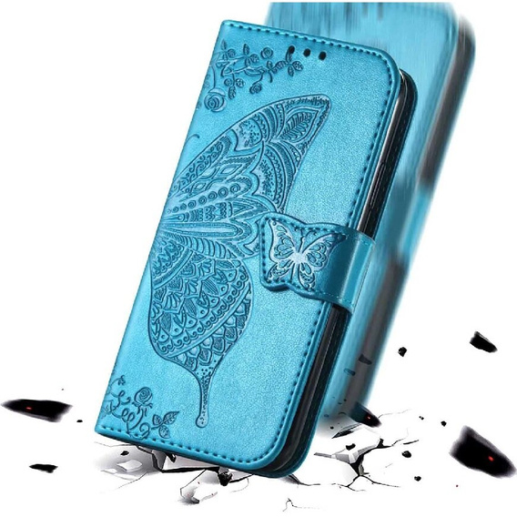 Klopové pouzdro pro Realme Note 50, Butterfly, modré