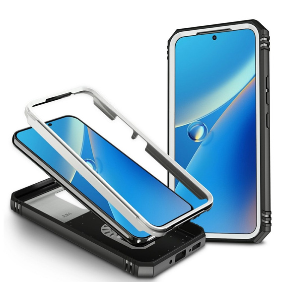 Pouzdro pro Samsung Galaxy A54 5G, CamShield Slide, bílé / černé