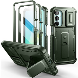 Pancéřové pouzdro pro Samsung Galaxy A16, Dexnor Full Body (Two Frames), zelené