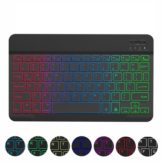 Pouzdro + klávesnice Apple iPad Pro 11" 5 gen. 2024, Leather Pen Slot TouchPad, černé