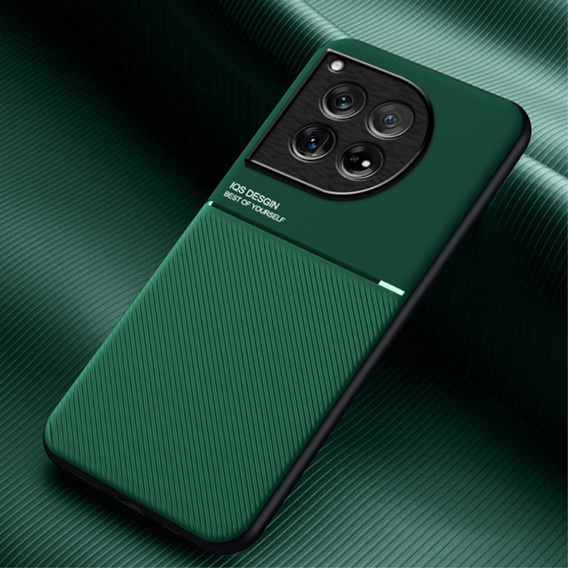 Pouzdro pro OnePlus 12 5G, s magnetickým úchytem, zelené