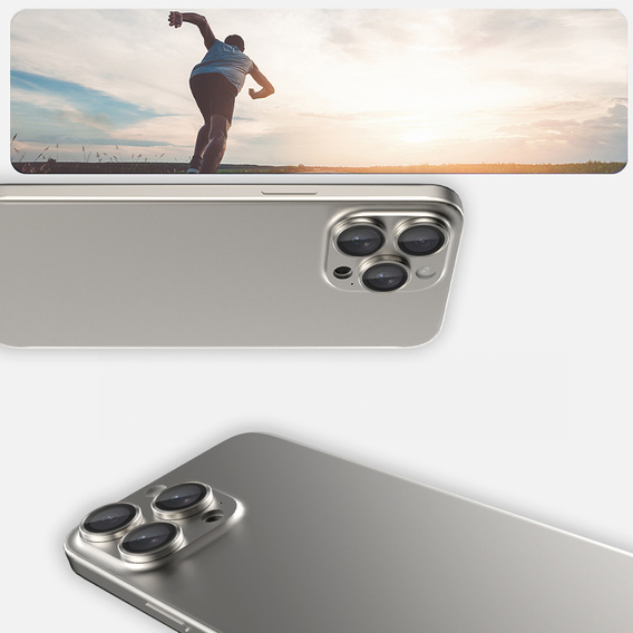 2x ERBORD OPTIK Pro tvrzené sklo pro fotoaparát iPhone 16 Pro/16 Pro Max / 15 Pro/15 Pro Max/14 Pro/14 Pro Max, titan