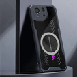 Pouzdro pro ASUS ROG Phone 8 Pro, s magnetickou fólií, transparentní / černé