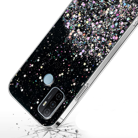 Pouzdro pro Oppo A53 2020, Glittery, černé