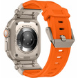 ERBORD ProTech řemínek pro Apple Watch 1/2/3/4/5/6/7/8/9/SE/Ultra/Ultra 2 42/44/45/49MM, oranžový