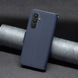 Klopové pouzdro pro Samsung Galaxy A25 5G, Wallet Litchi Leather, námořnicky modré + 9H sklo 