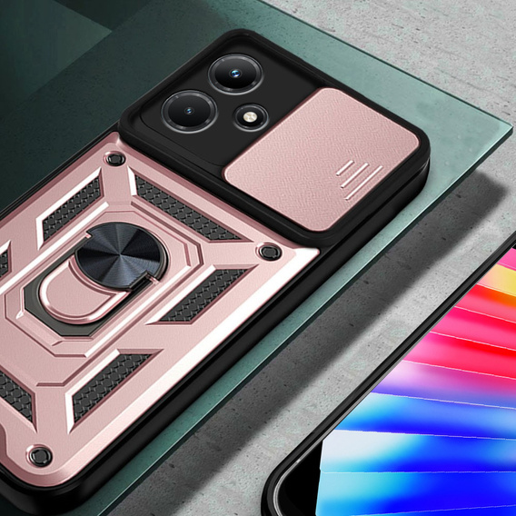 Pouzdro pro Infinix Hot 30i, CamShield Slide, růžové rose gold